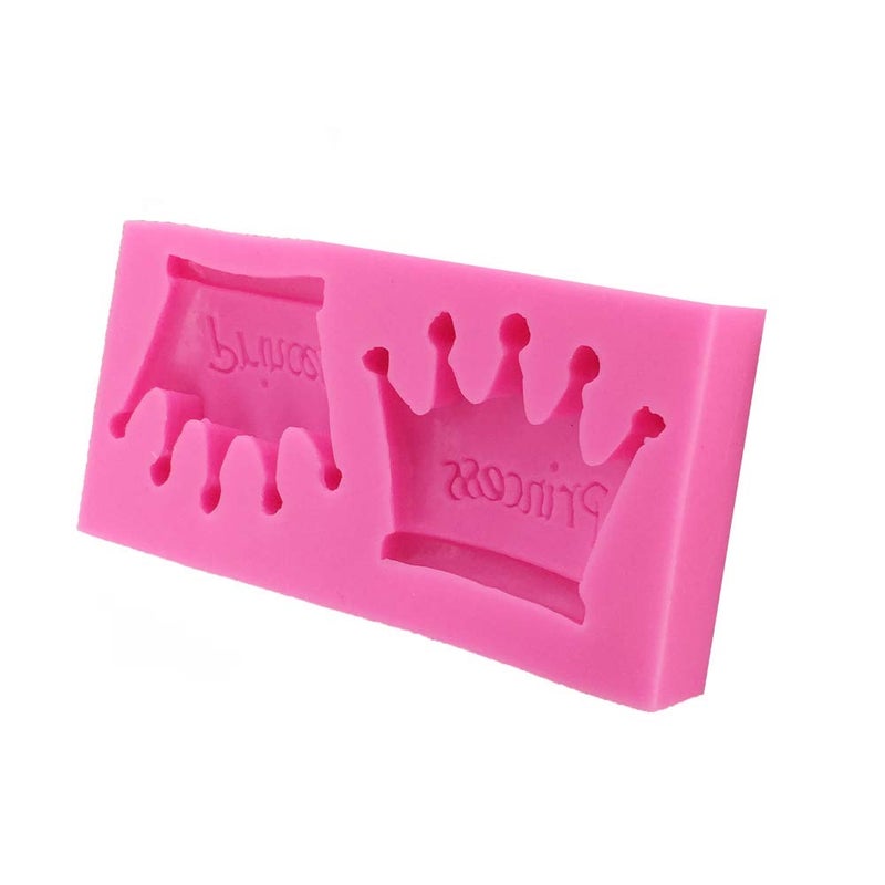 Seedomes 1PC Princess Crown Shape Silicone Mold for DIY Crystal Chocolate Desserts Jelly Shots Pudding Ice Cube Fondant Mold Gum Paste Cupcake Cake Topper Decoration Candy Soap Mould Handmade Ice Cream - Image 3